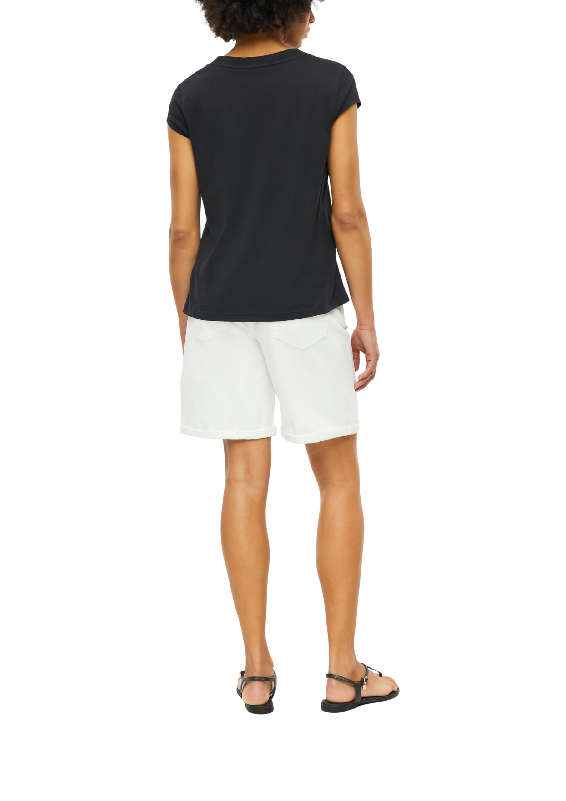 s.Oliver RED LABEL T-Shirt Rundhals Baumwolle bordeaux