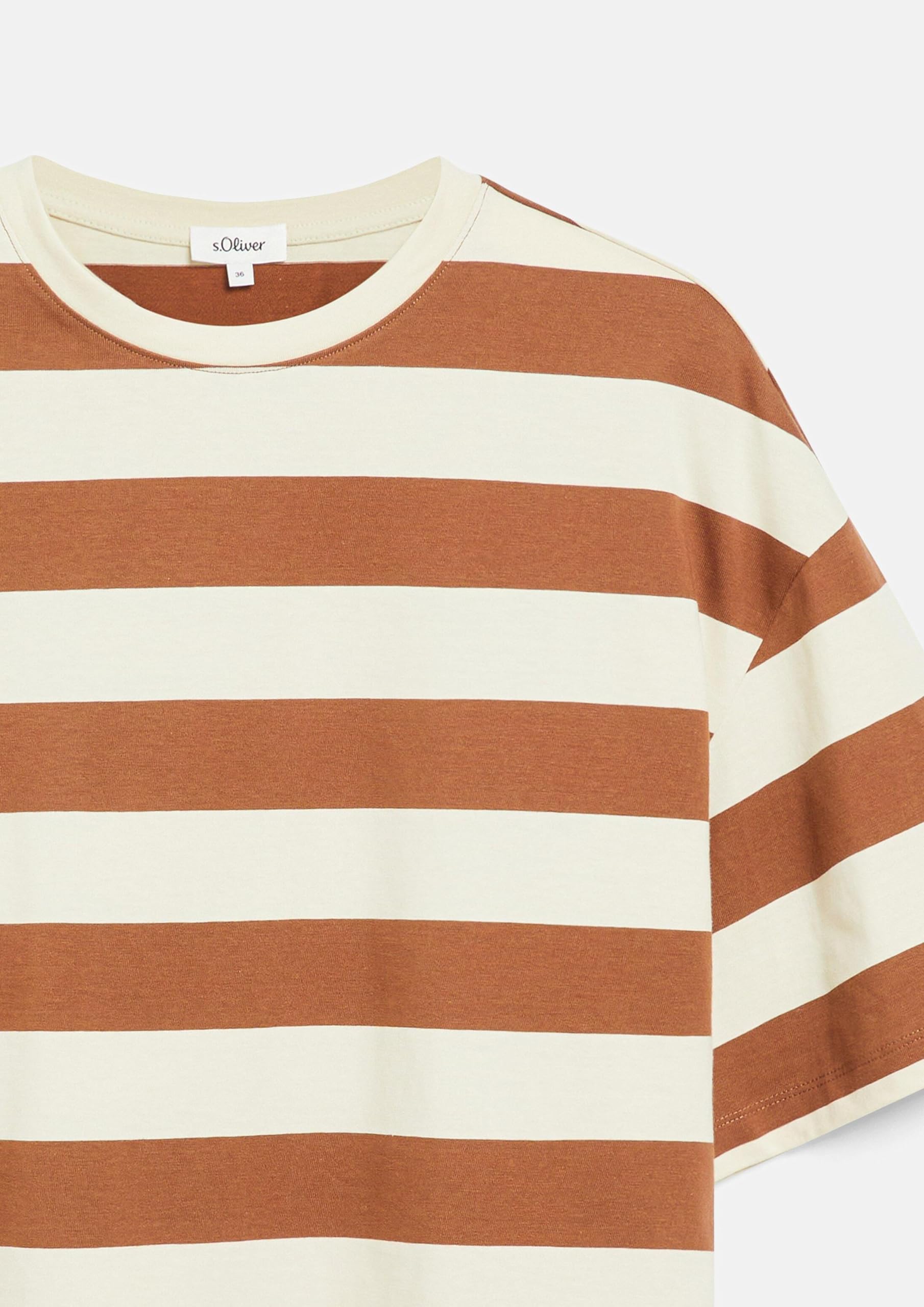 s.Oliver RED LABEL Oversize T-Shirt 38 gestreift Patch
