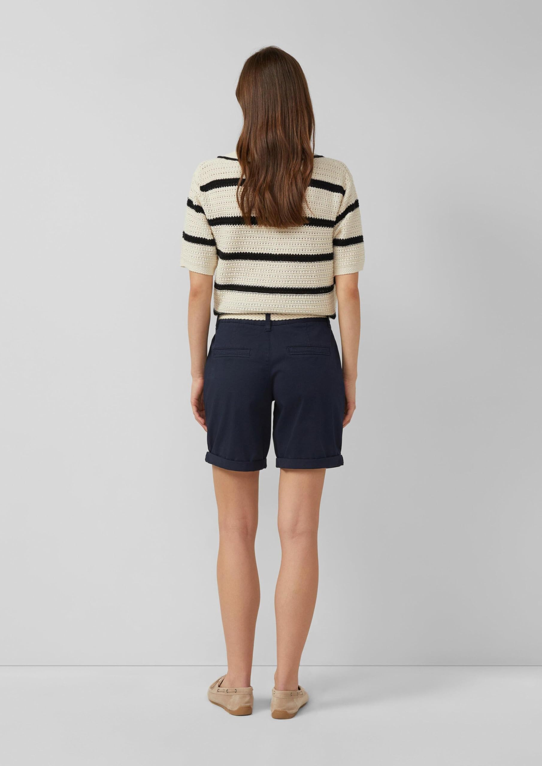 s.Oliver RED LABEL Shorts 46 Gürtel Garment Dye