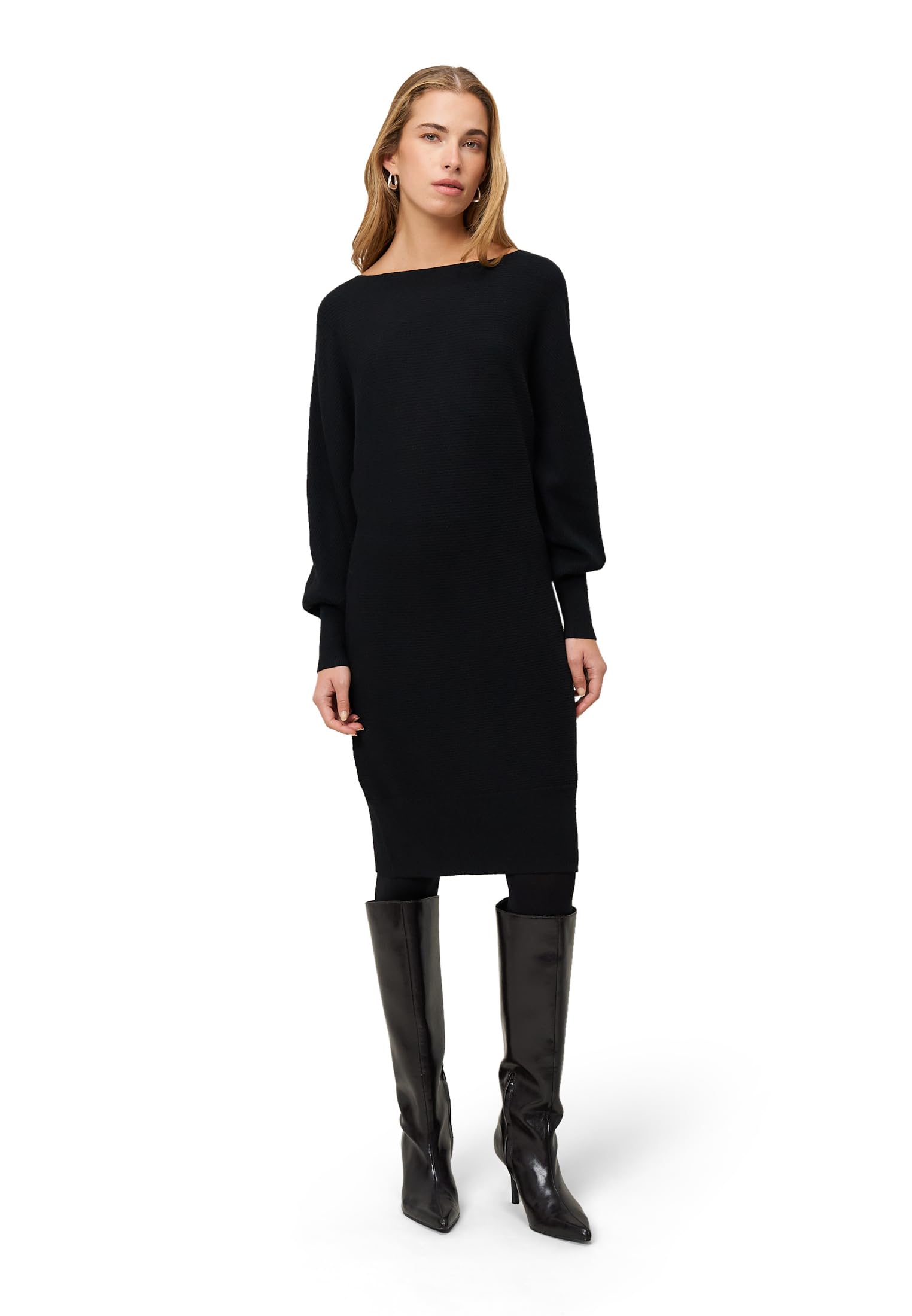 zero Strickkleid strukturiert U-Boot Black Beauty Gr.40