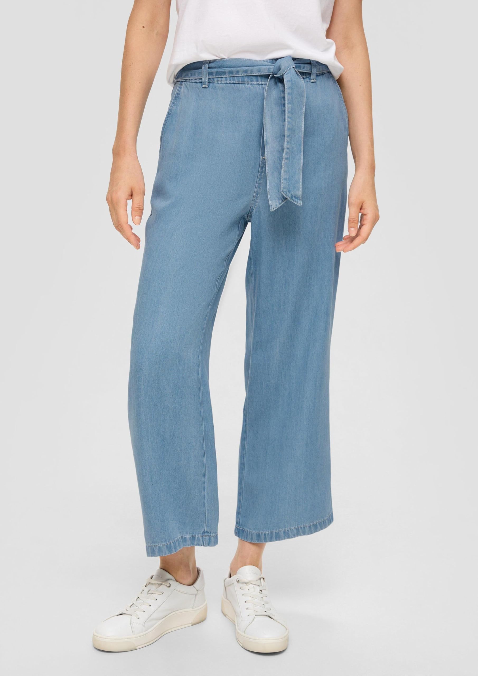 s.Oliver Red Label Culotte-Jeans Gr. 46 Wide Leg Lyocell