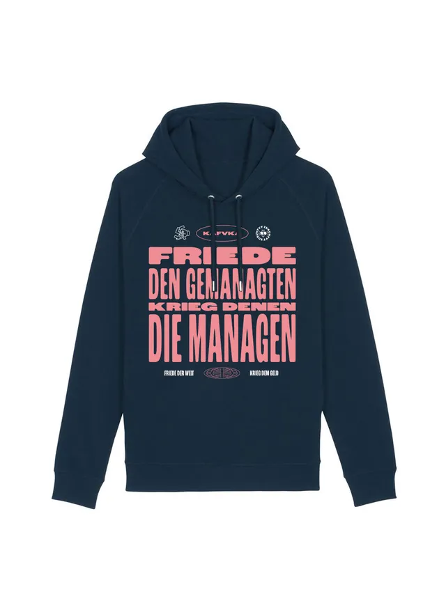 dna merch Kafvka Friede den Gemanangten Kapuzenpullover Schwarz