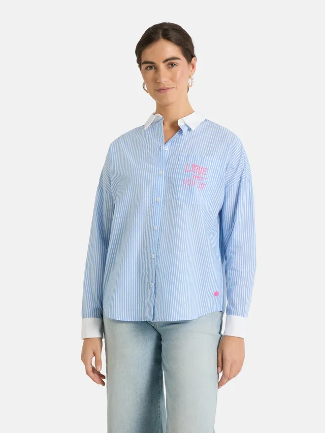 Lieblingsstück RozeriL Bluse pearl Baumwolle Knopfleiste