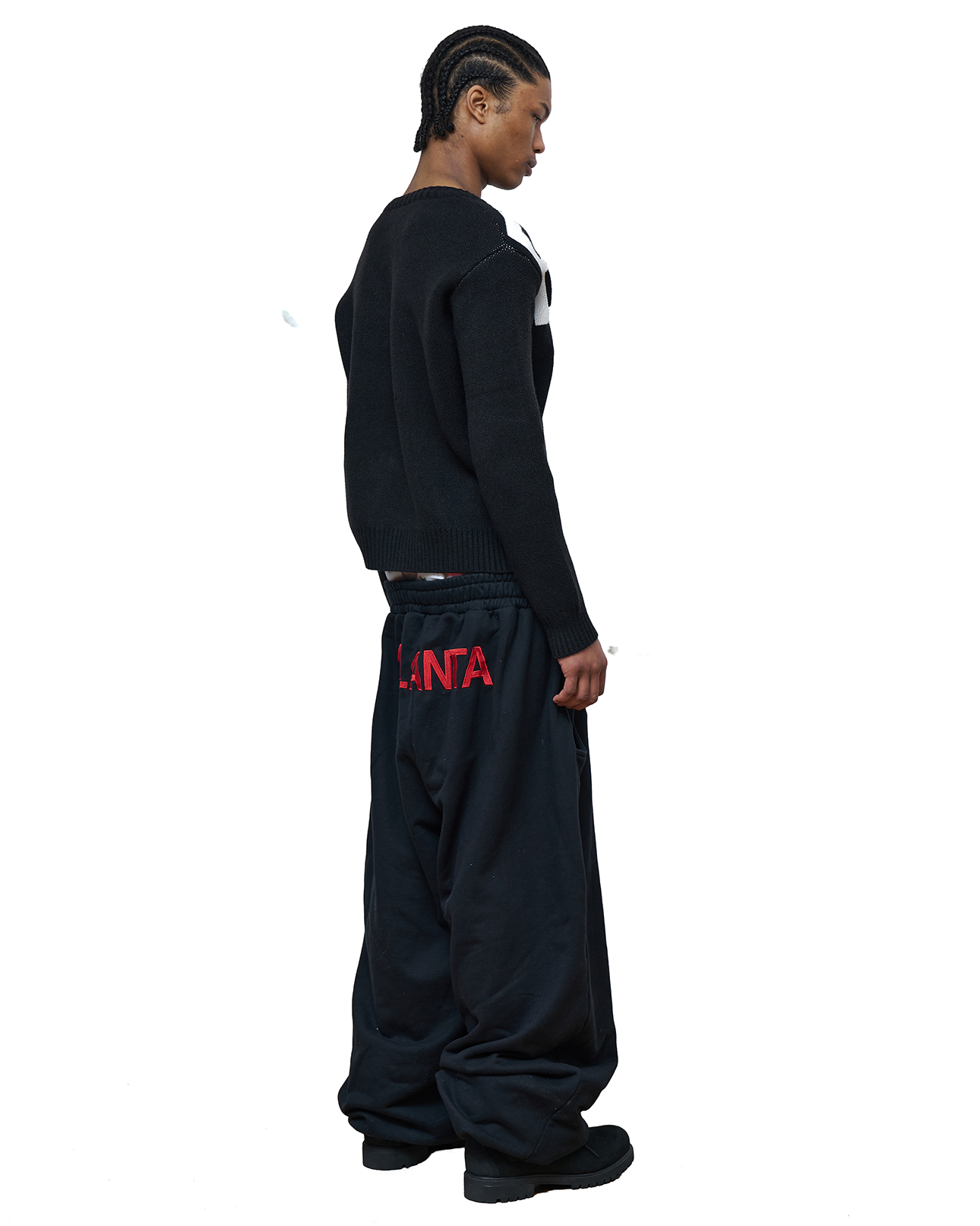 Mowalola ATL Joggers Jogginghose Baumwolle bestickt