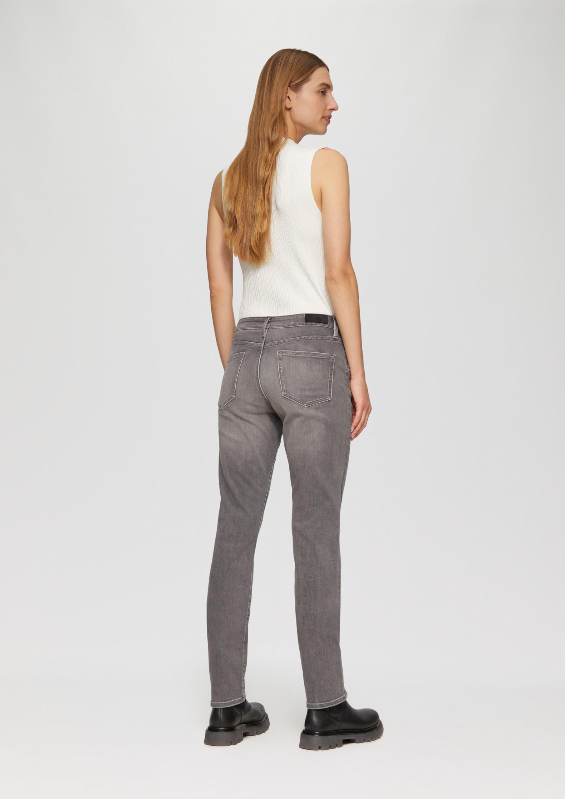 s.Oliver Red Label Betsy Mid Rise Slim Fit Jeans Grau