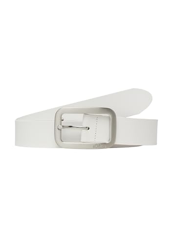 s.Oliver RED LABEL Ledergürtel Logo Gr.100 creme