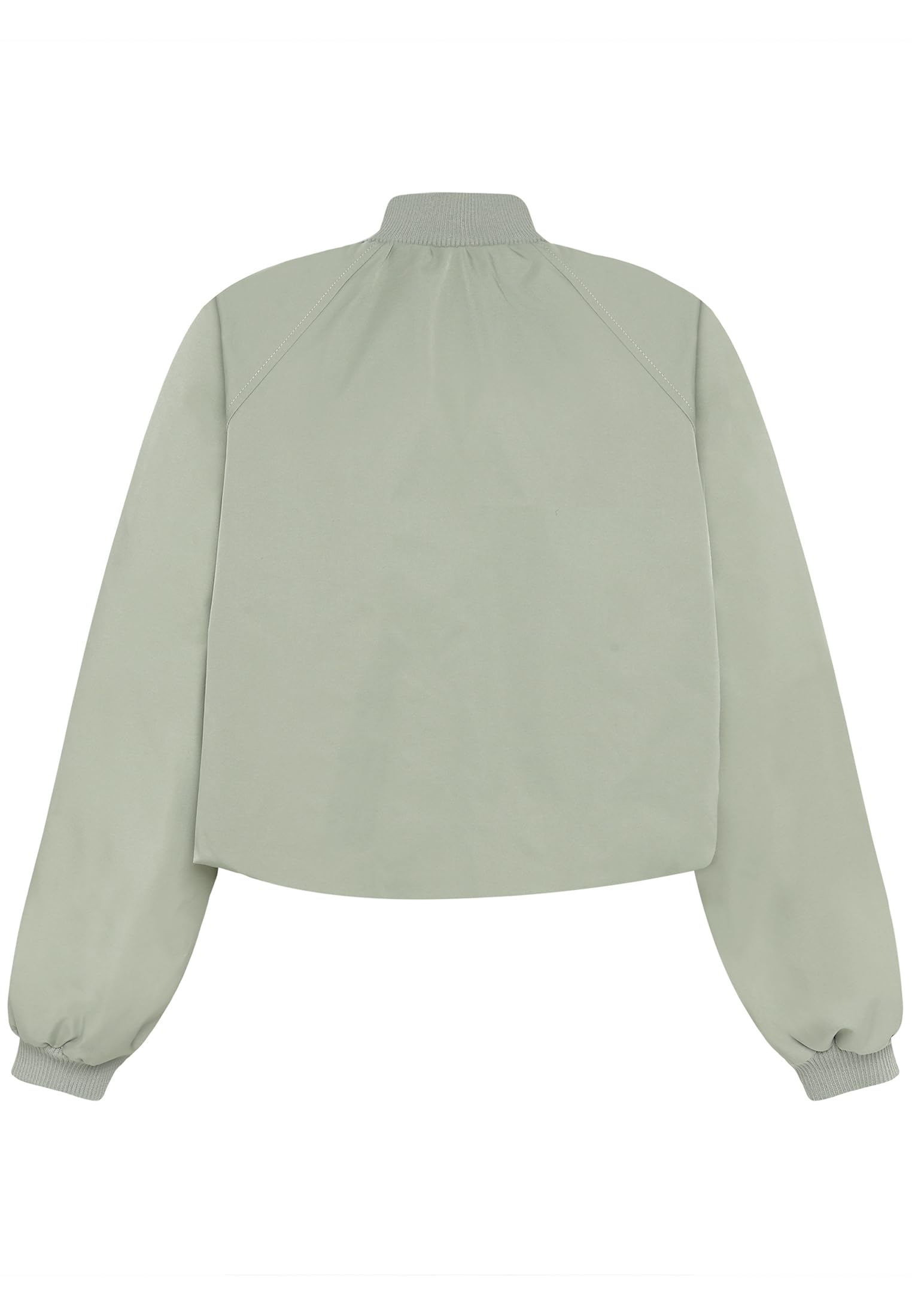 zero Bomberjacke mit Reißverschluss Jacke 40 Silver Sage