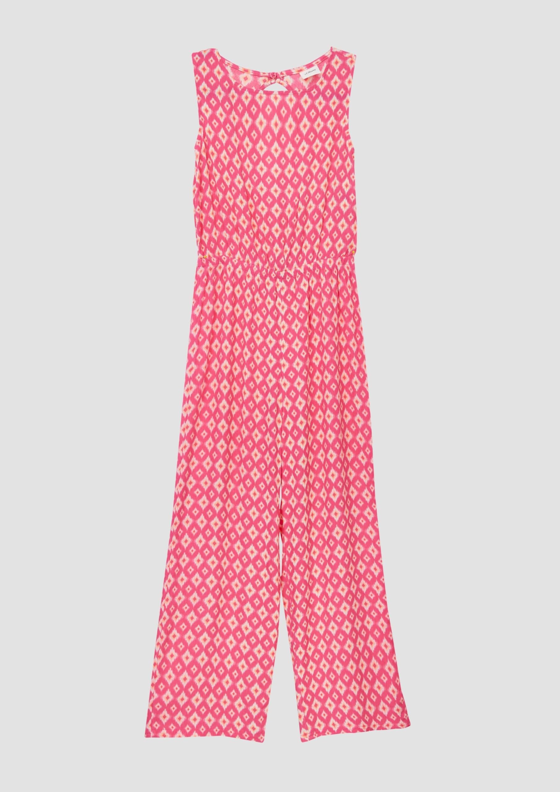 s.Oliver Loose Fit Jumpsuit 158 Crinkled Viskose Cut-Out