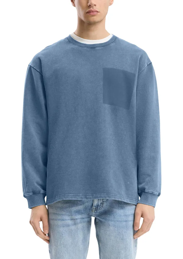 s.Oliver QS Sweatshirt gewaschen Kontrast Gr. L