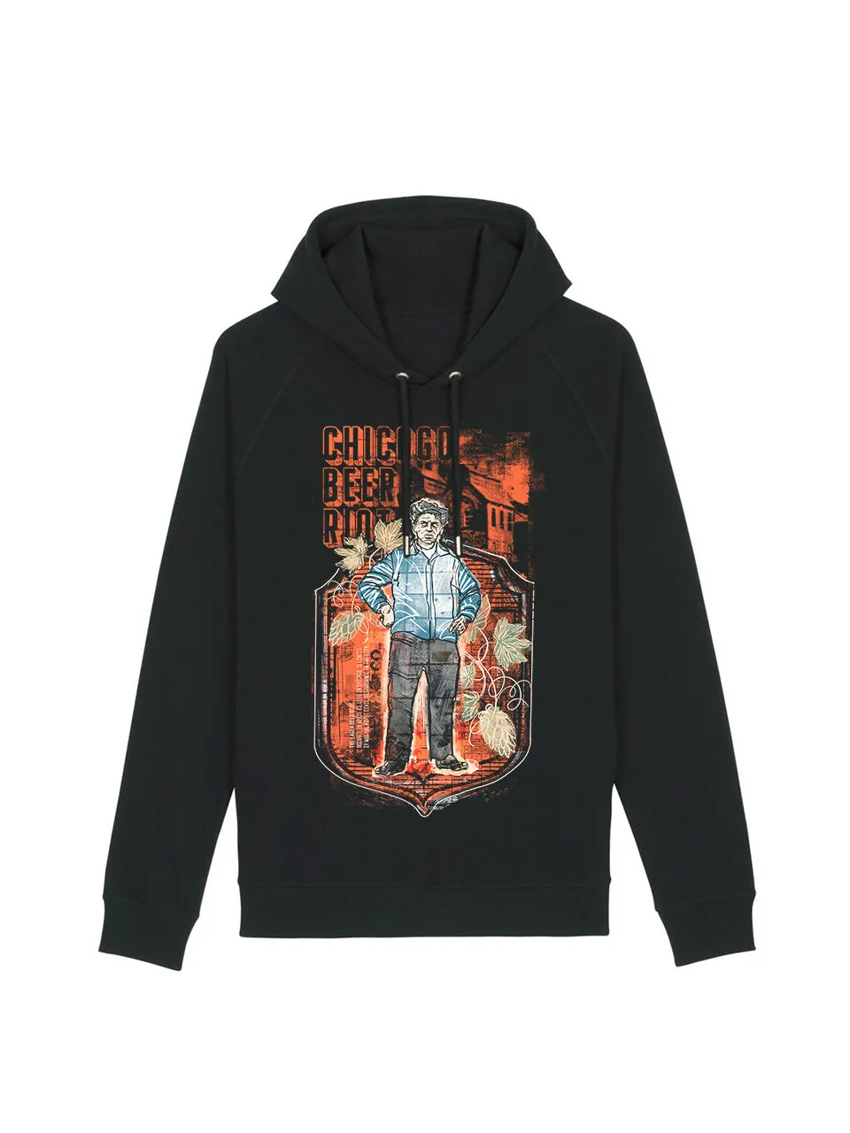 dna merch Chicago Lager Beer Riot Hoodie Damen Baumwolle