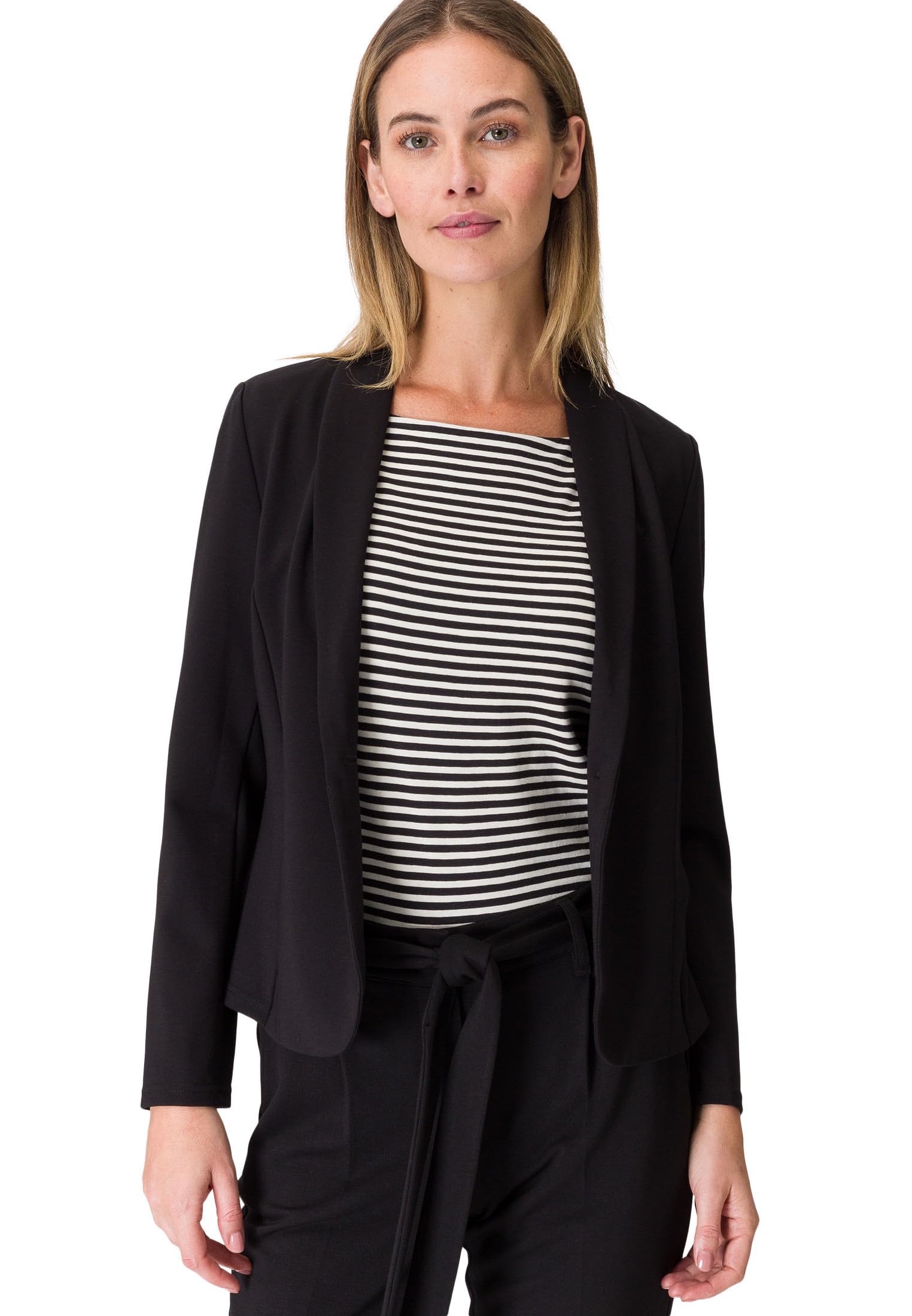 zero Jerseyblazer mit Knopfverschluss Blazer Black Beauty 38