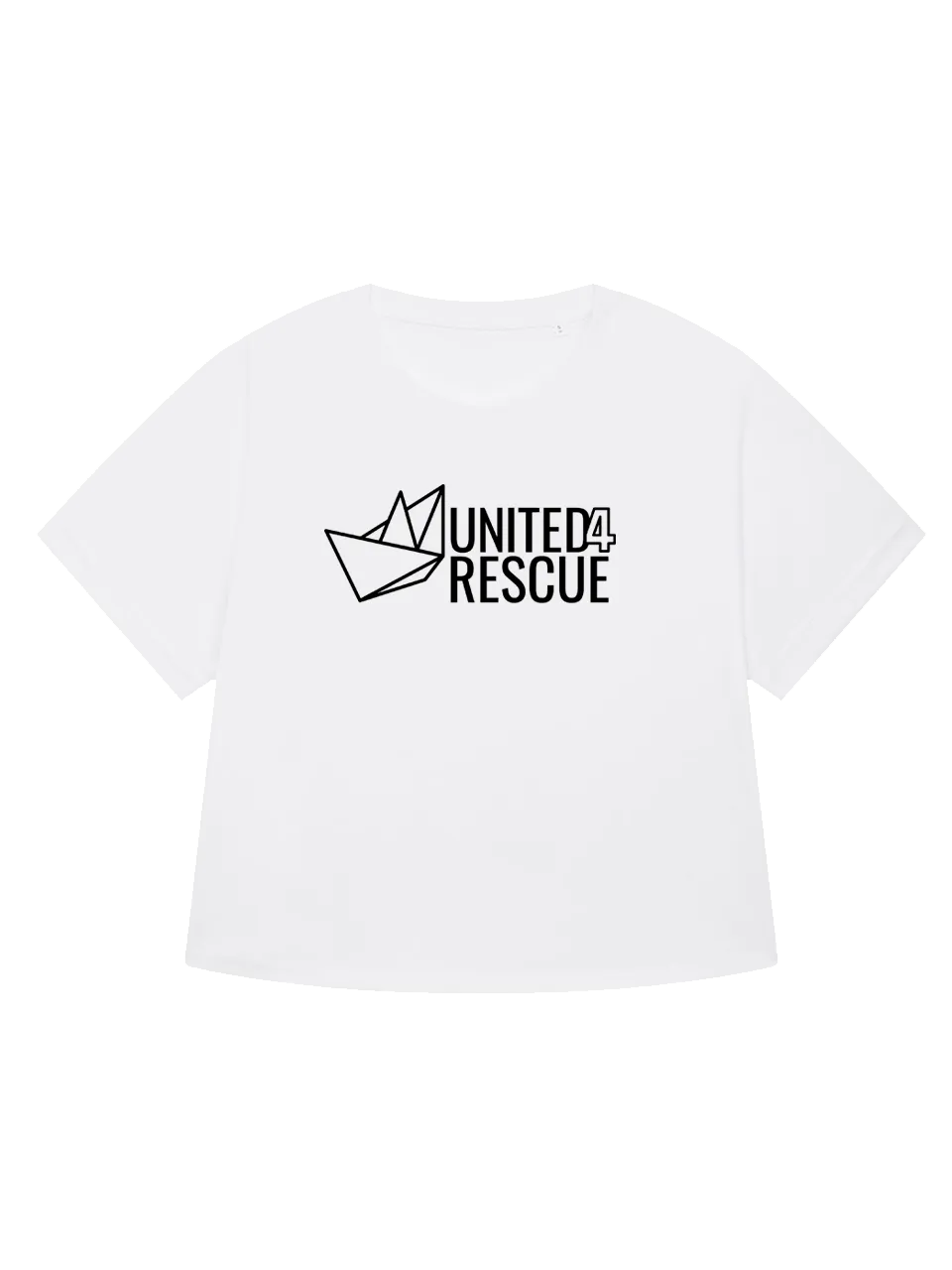United4Rescue Roundback Oversized Damen T-Shirt Schwarz