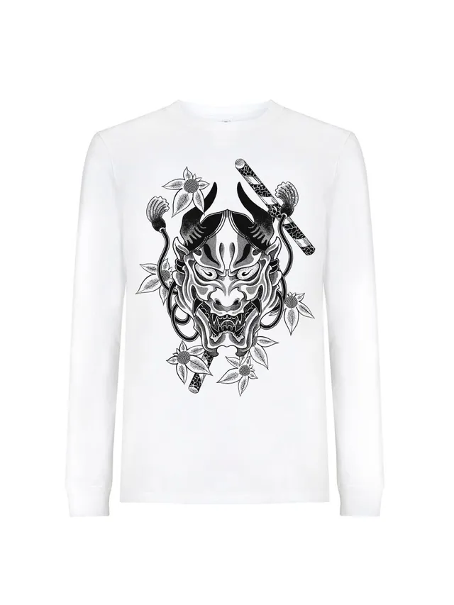Sandor Jordan Hannya Mask Longsleeve Tattoo-Motiv