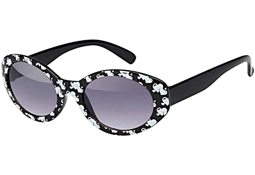 BEZLIT Kinder Sonnenbrille Herzchen Schwarz Weiß UV400