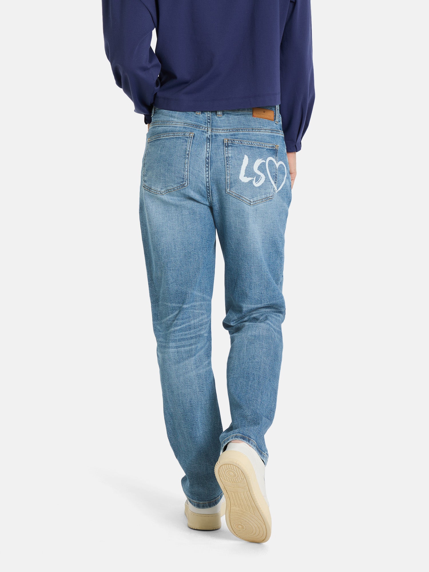 Lieblingsstück Jeanshose jeans gemustert hohe Taille