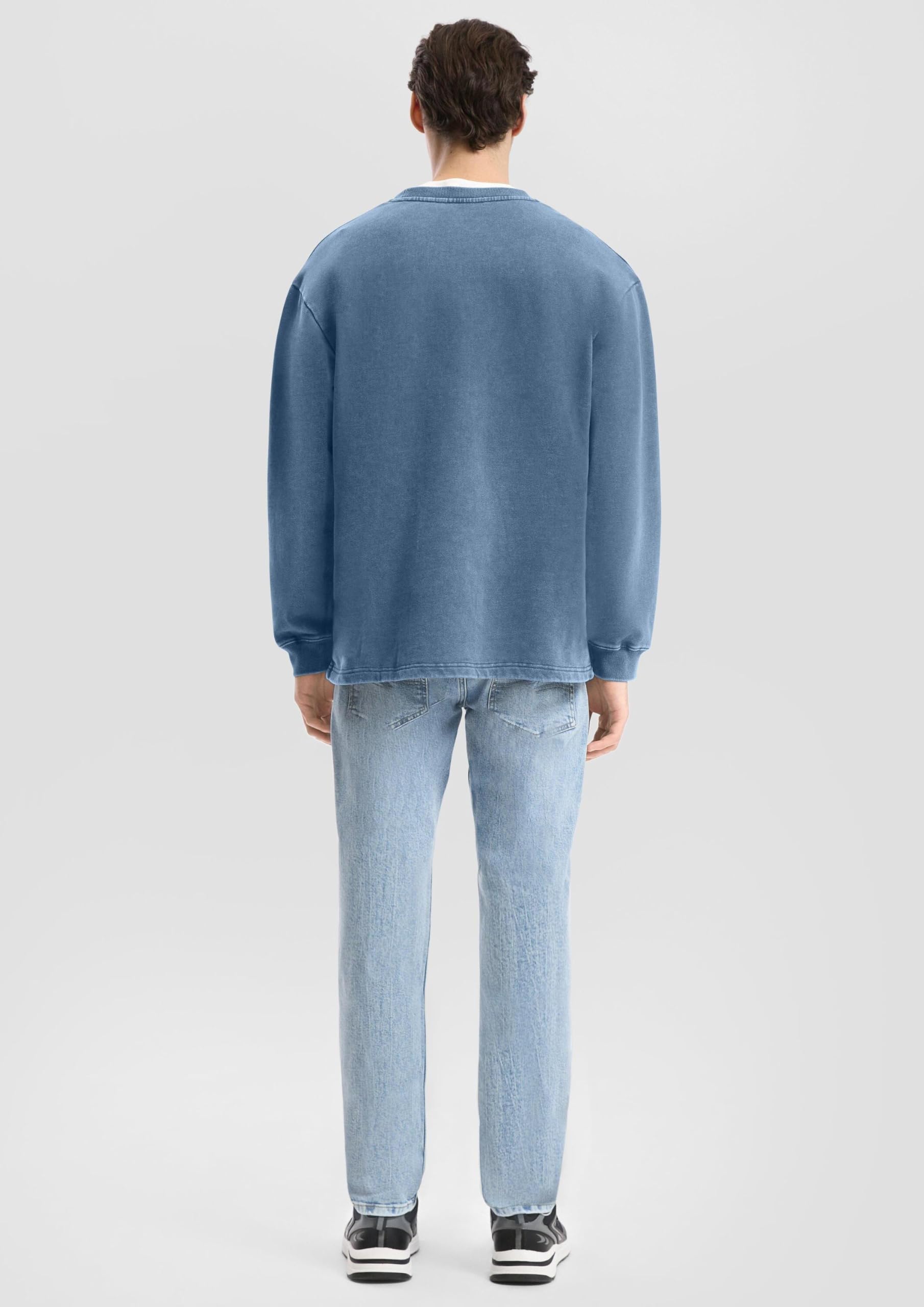 s.Oliver QS Sweatshirt gewaschen Kontrast Gr. L