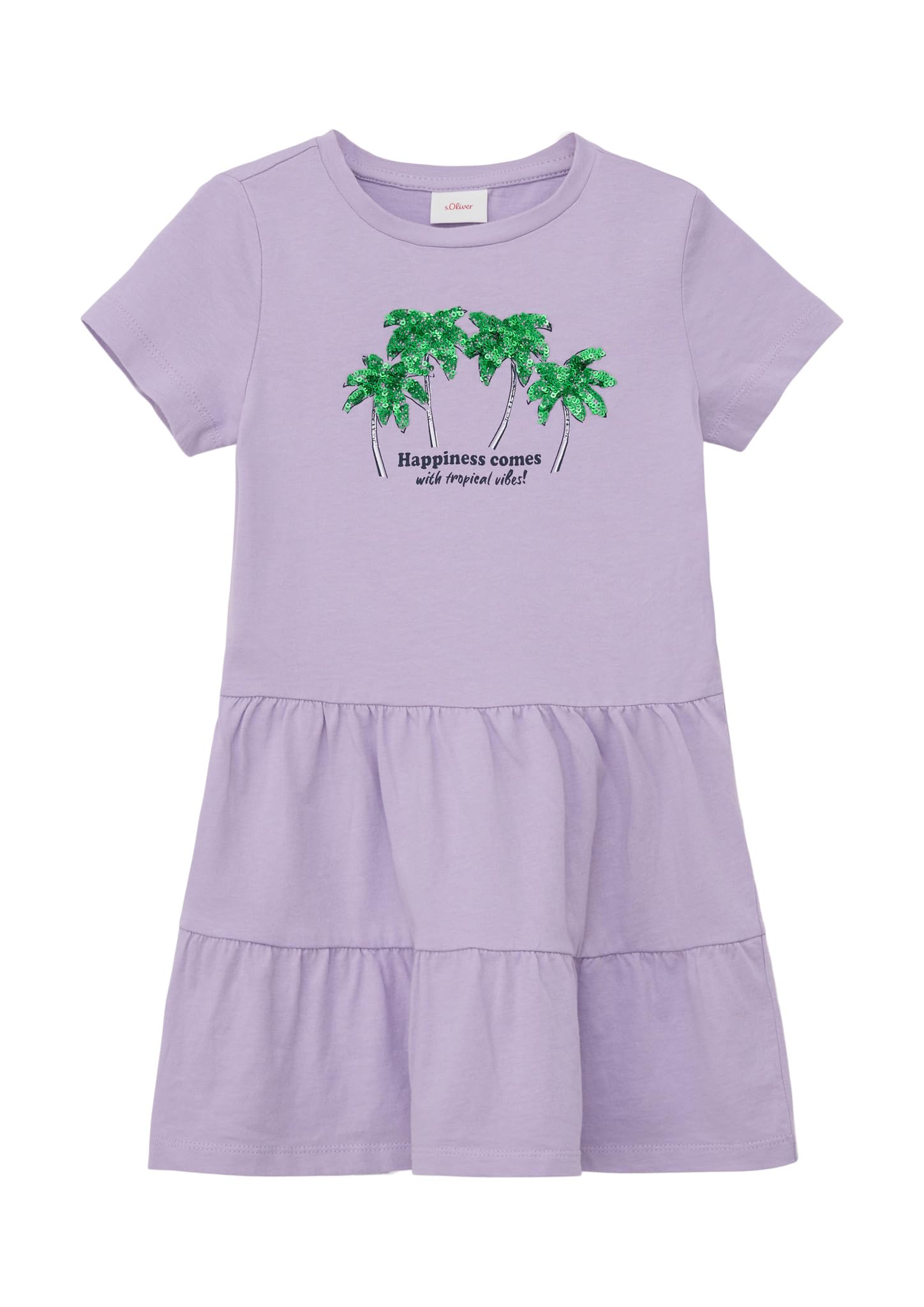 s.Oliver Junior Kleid kurz Gr.104 Pailletten rosa