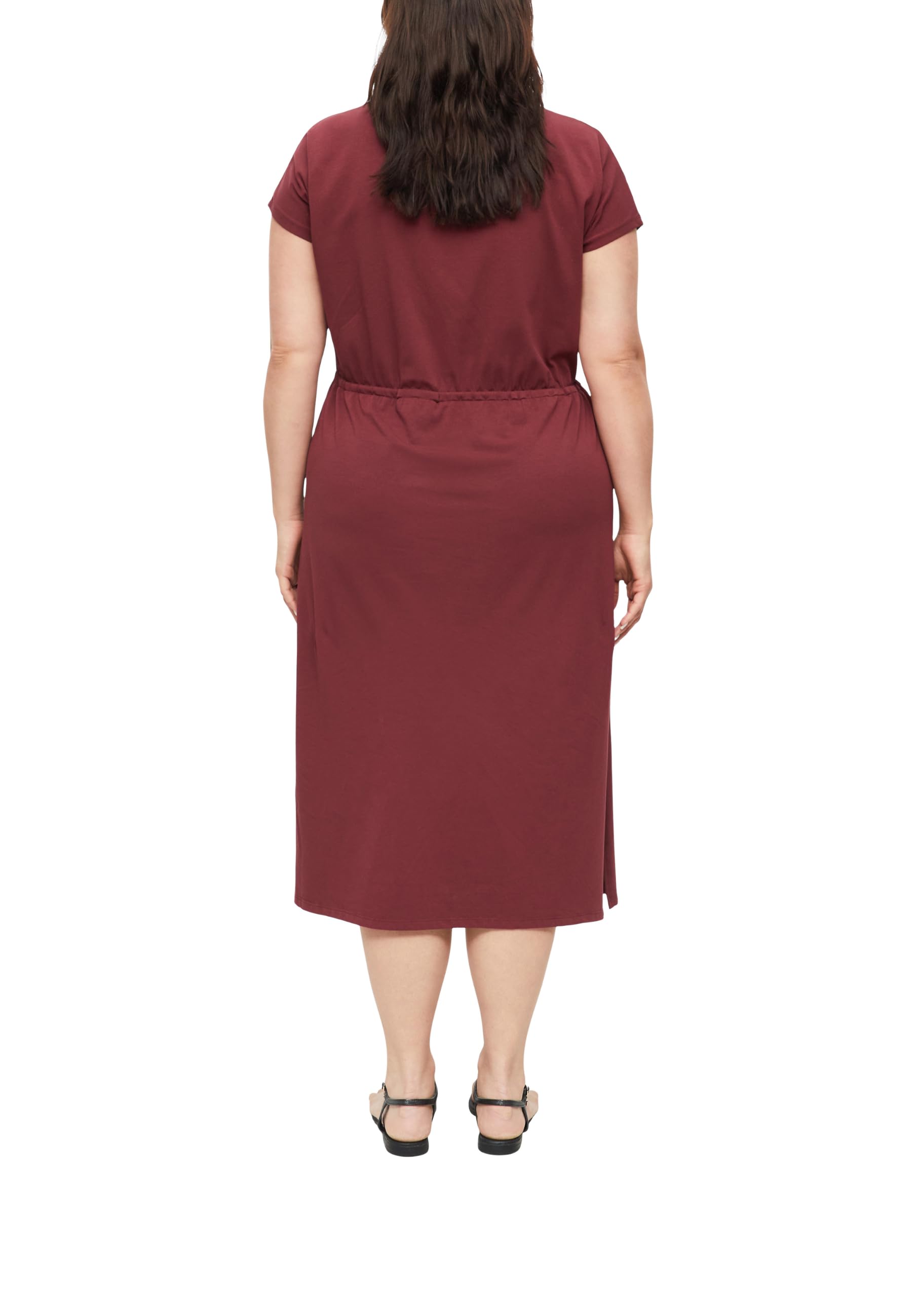 s.Oliver Red Label Midi-Kleid Tunnelzug Gr.48 Baumwollmix