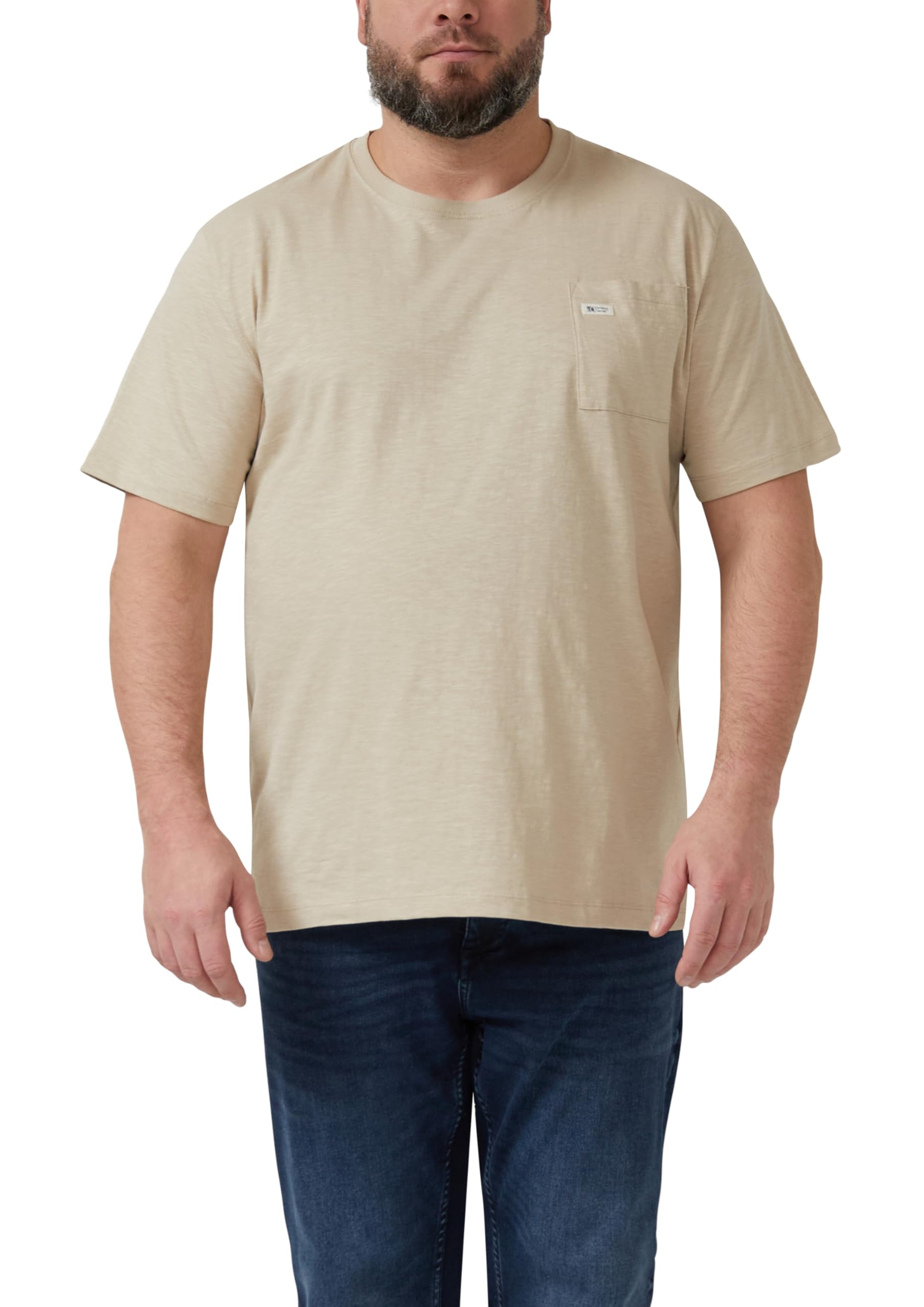 s.Oliver T-Shirt Flammgarn Brusttasche 5XL kurzarm