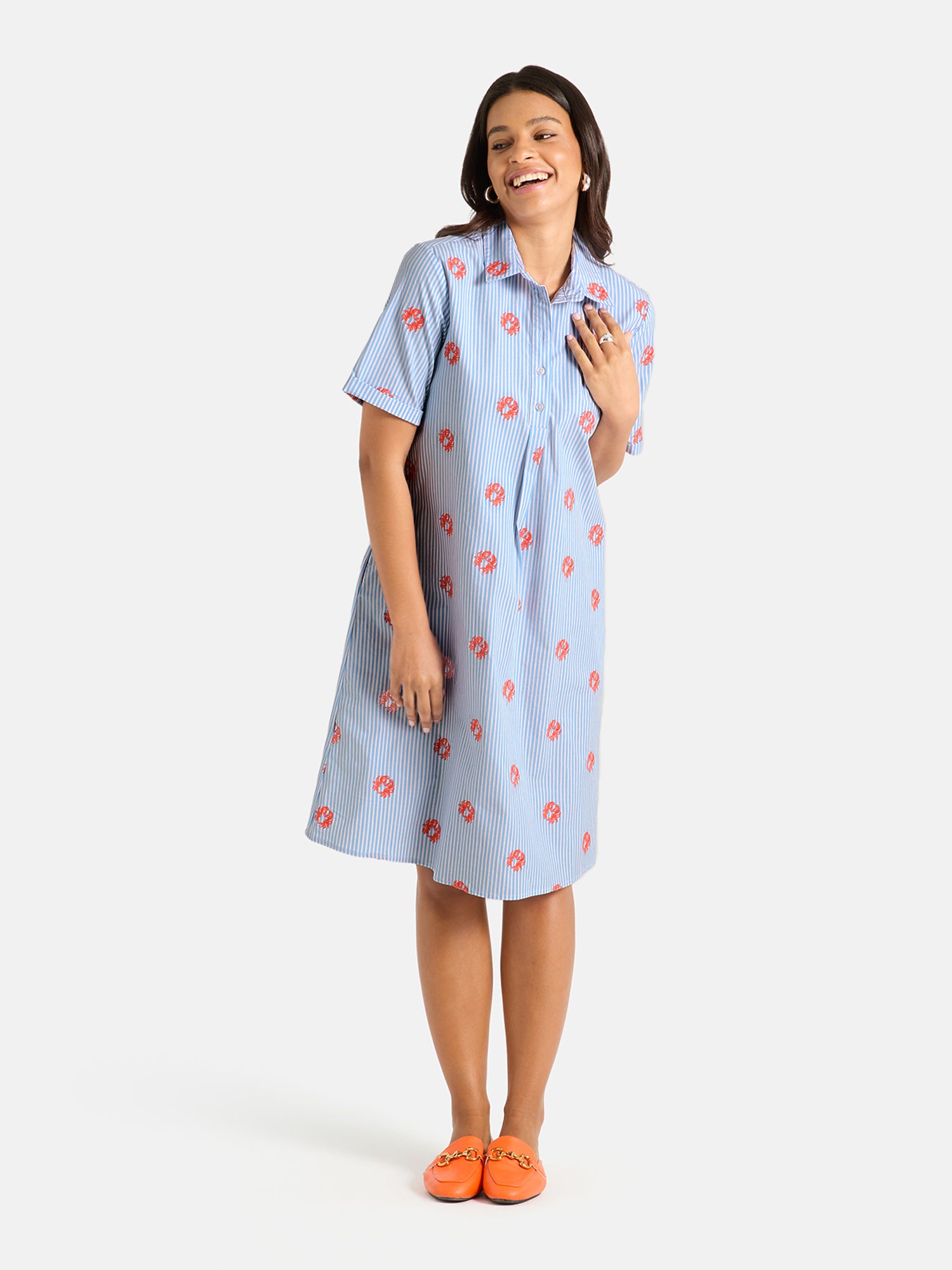 Lieblingsstück NaraL Kleid blue bell Baumwolle Sommer