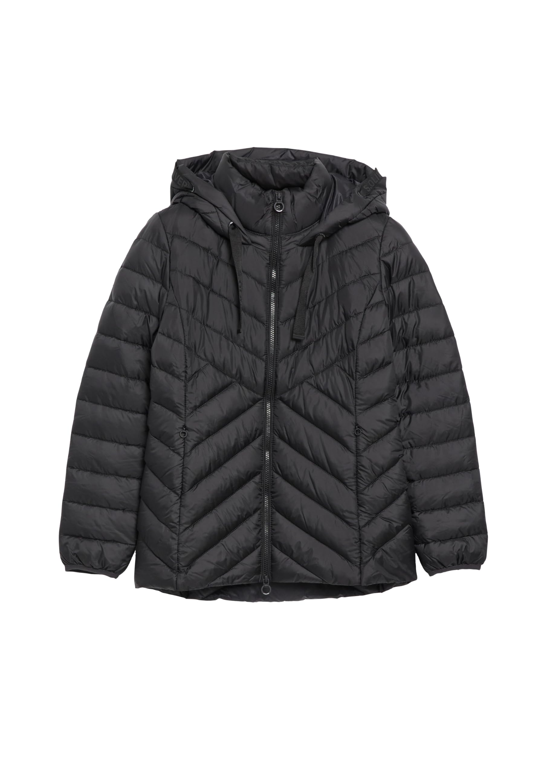 s.Oliver 2178793 Steppjacke Schwarz mit Kapuze