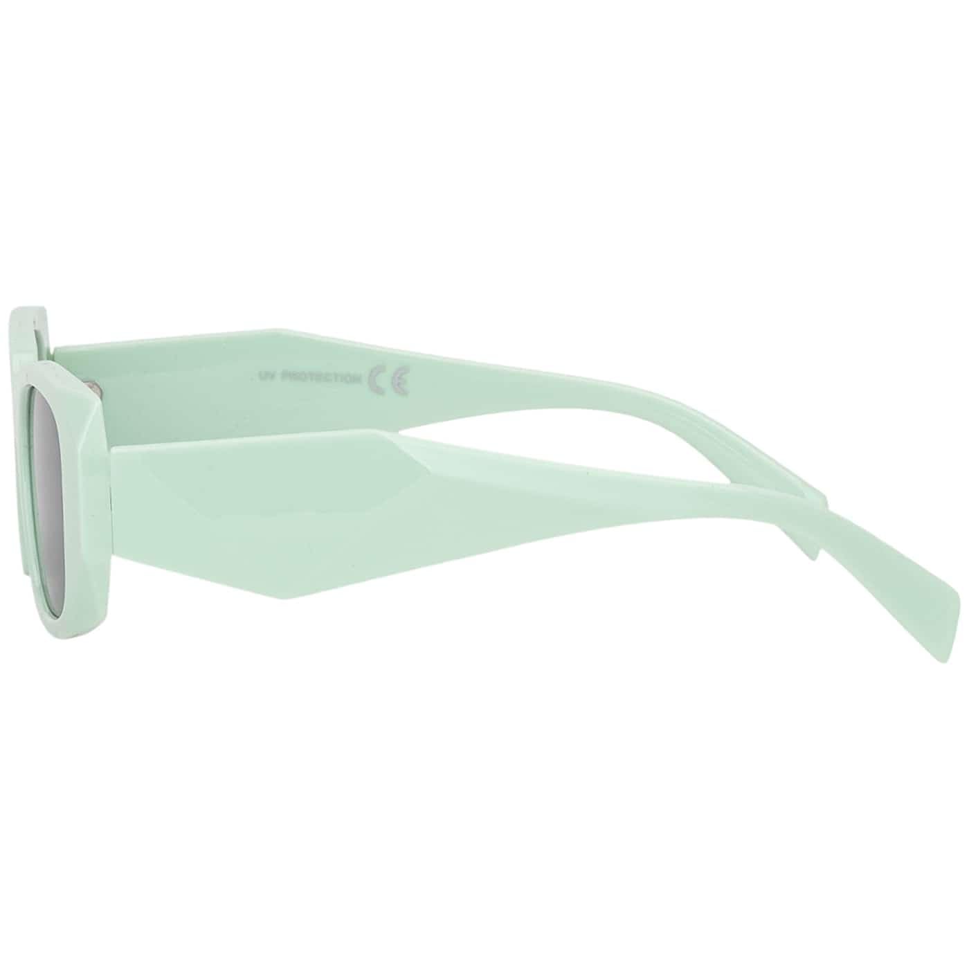 BEZLIT Retro Sonnenbrille Mintgrün Oversize rechteckig