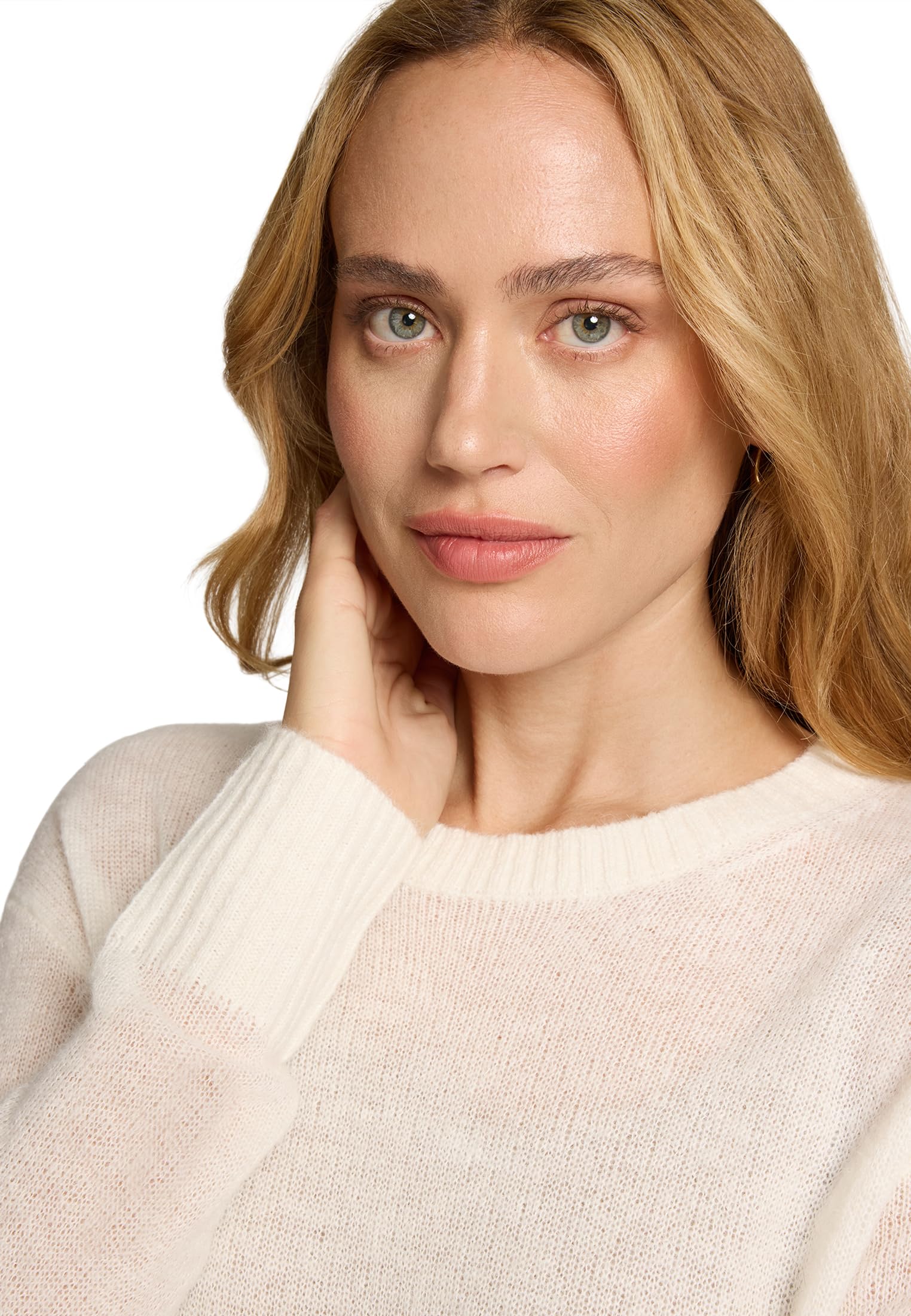 zero Alpakawolle Pullover 40 Eggnog weich