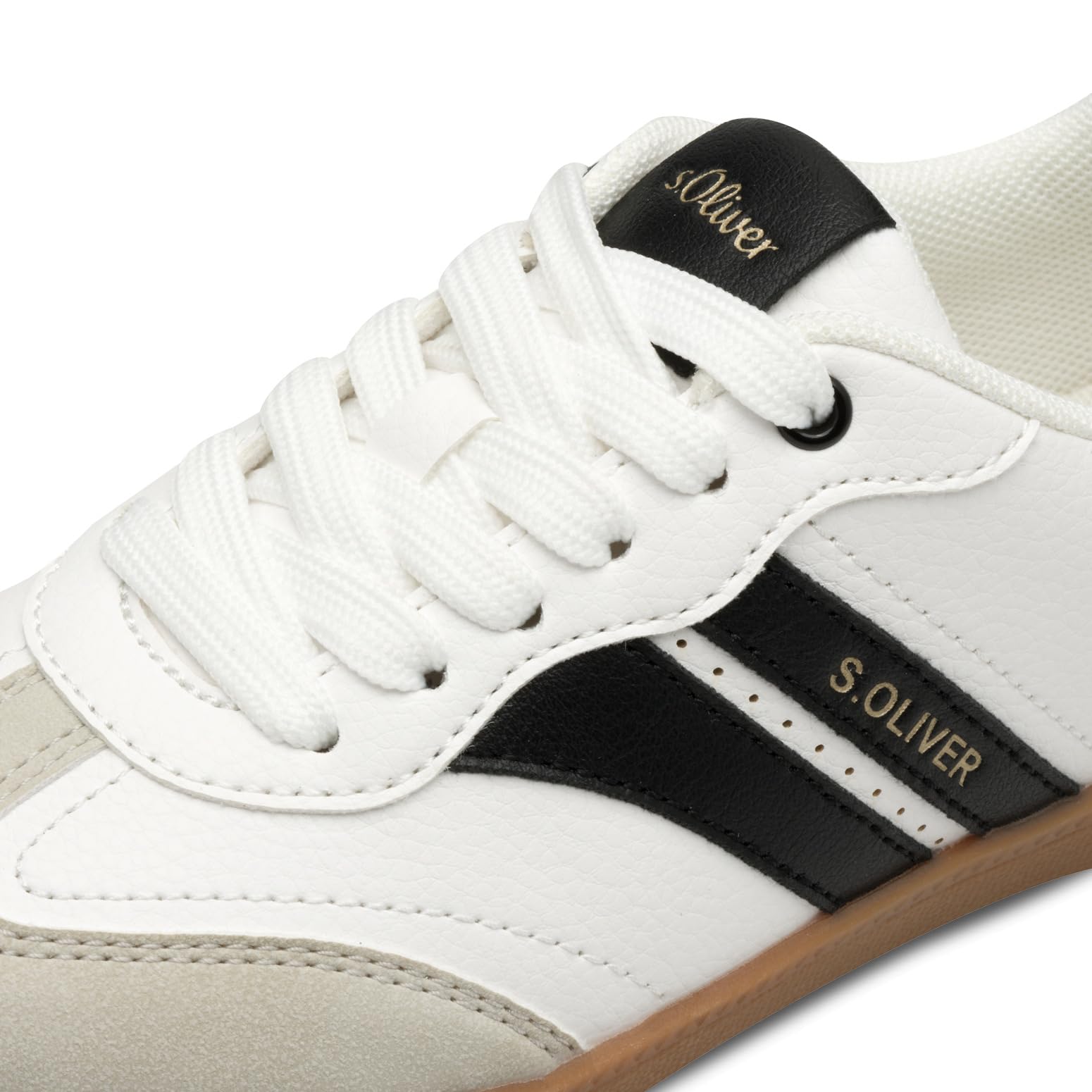 s.Oliver Junior Sneaker White Comb flach Mädchen