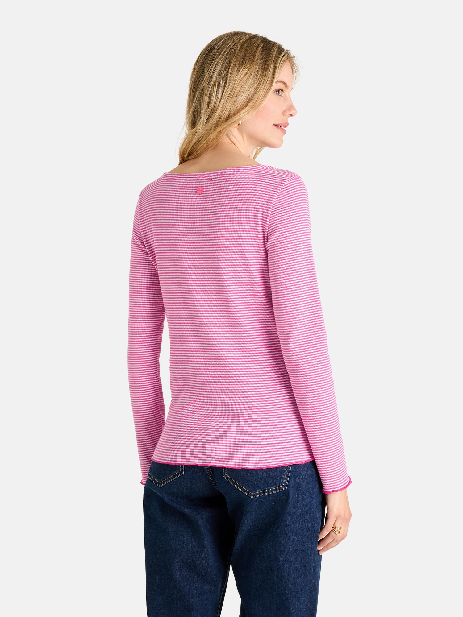 Lieblingsstück MarleL Langarmshirt pink Streifen