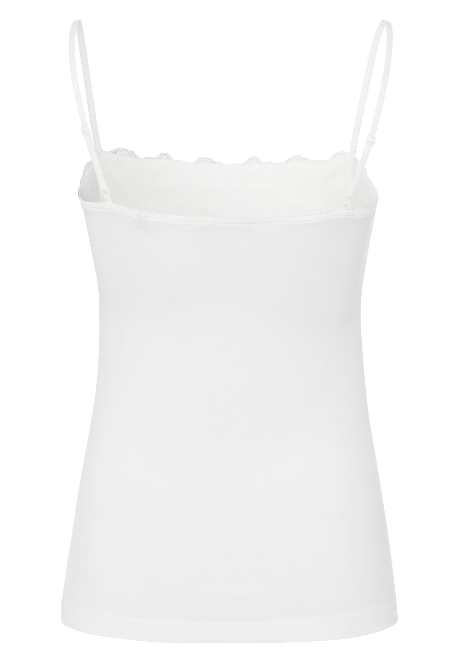 zero Top Tessa mit Spitzenkante Top Offwhite 34