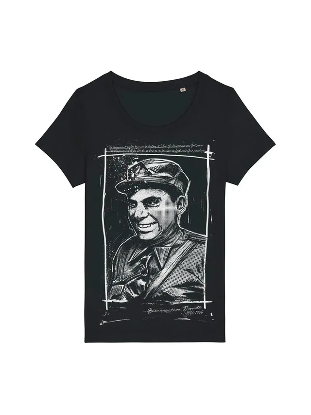 dna merch Keine Regierung Durruti T-Shirt Frauen Schwarz Bio