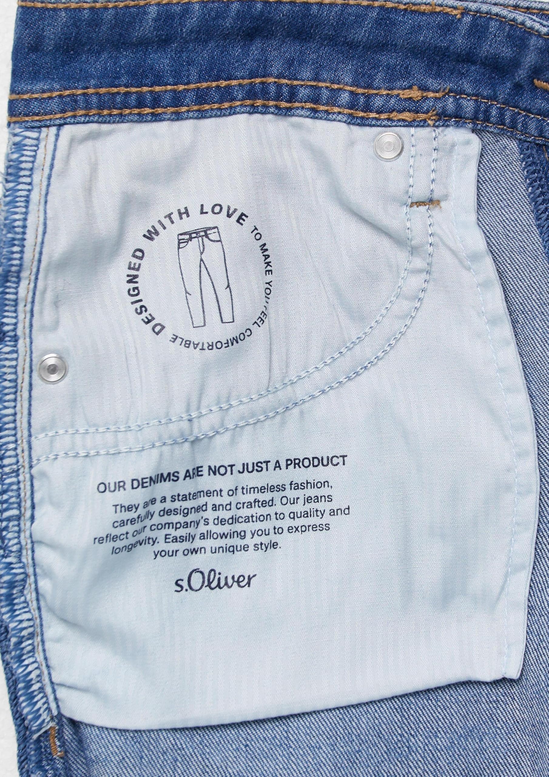 s.Oliver Junior Suri High Rise Jeans 40W/32L Wide Fit