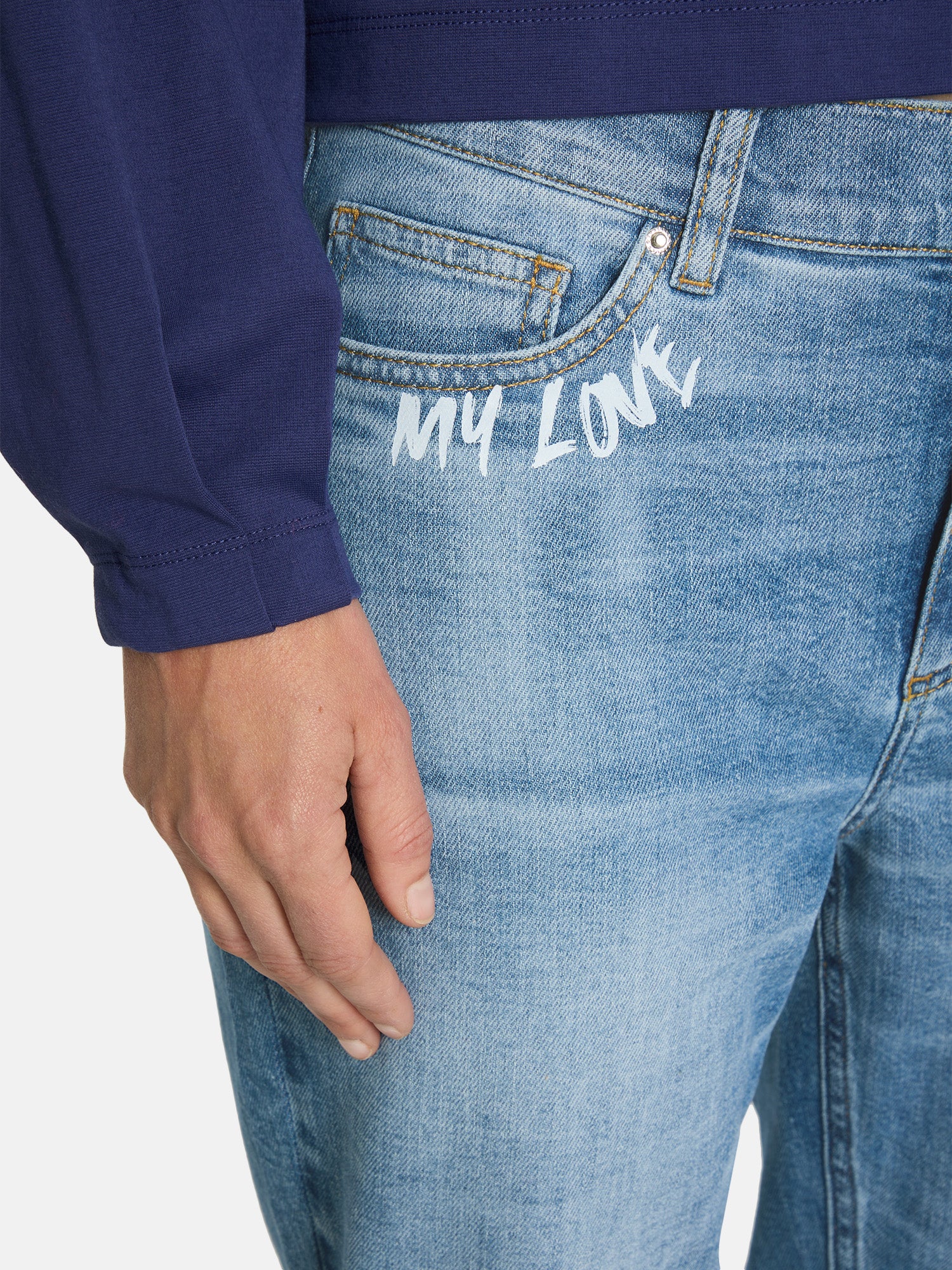 Lieblingsstück Jeanshose jeans gemustert hohe Taille