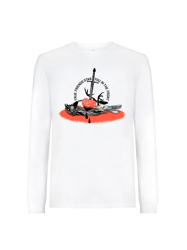 dna merch True Friends Stab You Longsleeve mit Print