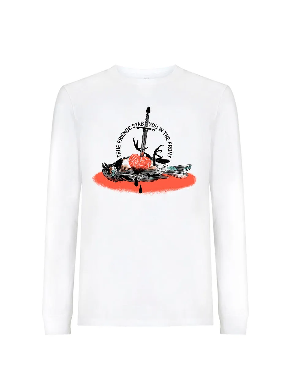 dna merch True Friends Stab You Longsleeve mit Print