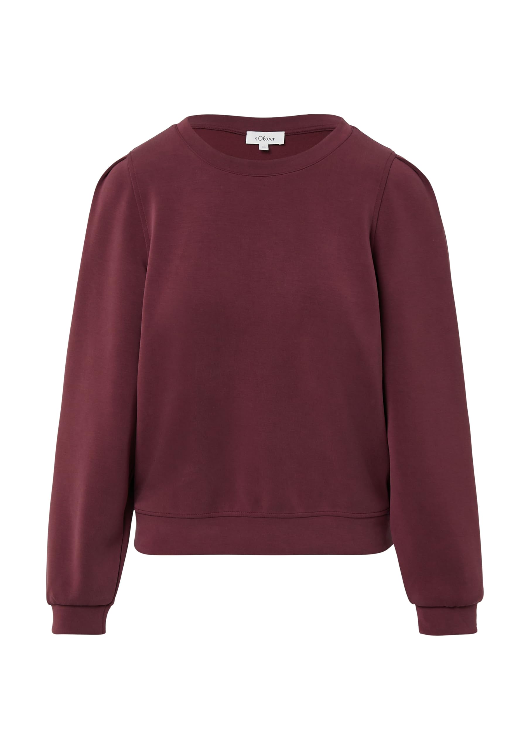 s.Oliver Scuba-Sweatshirt Puffärmel 40 Modal Grau