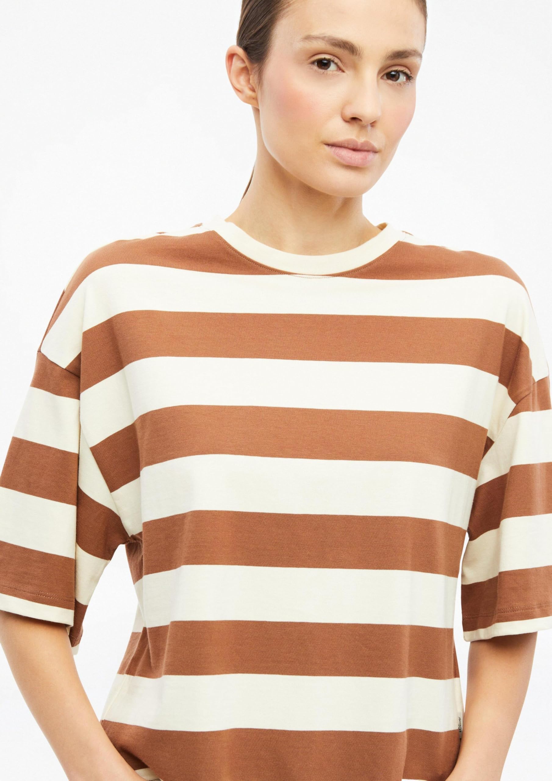 s.Oliver RED LABEL Oversize T-Shirt 38 gestreift Patch