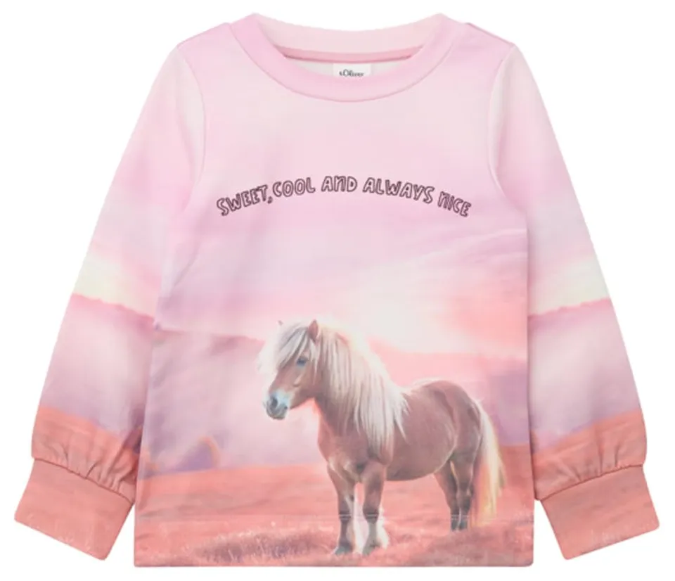 s.Oliver Junior 2183871 Sweatshirt Gr.104-110 pink Print