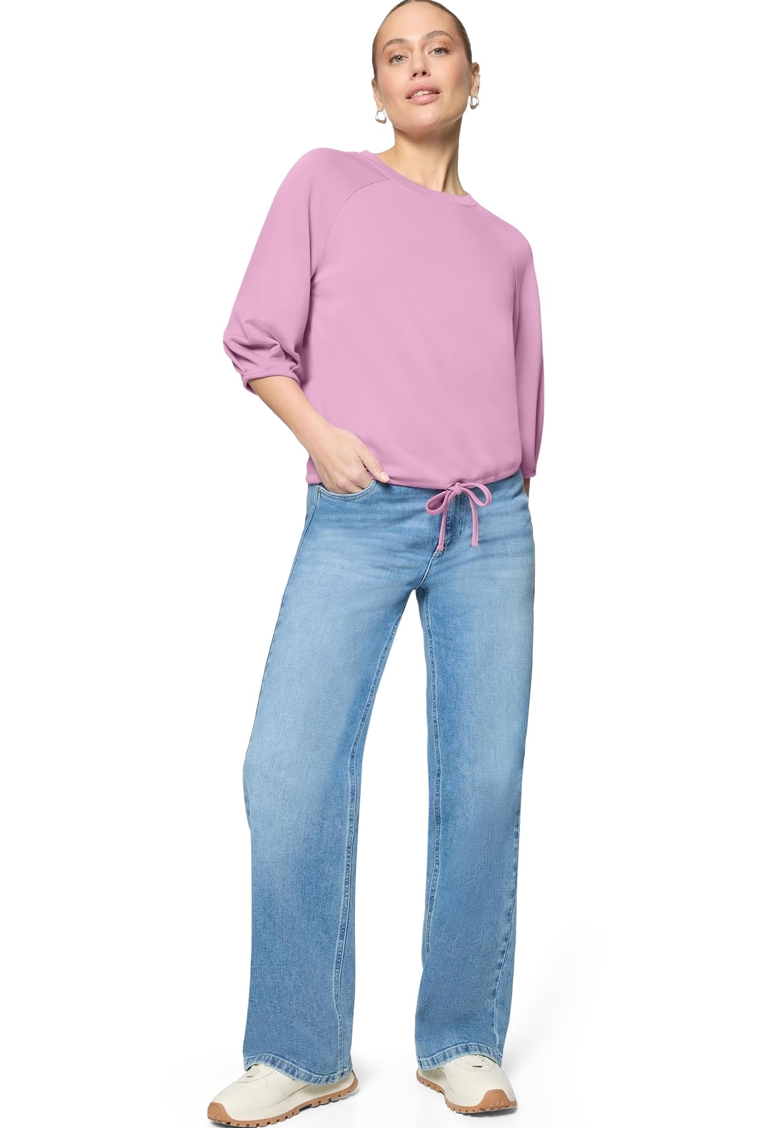 zero Sweatshirt unifarben Smoky Grape Gr.38 Baumwolle