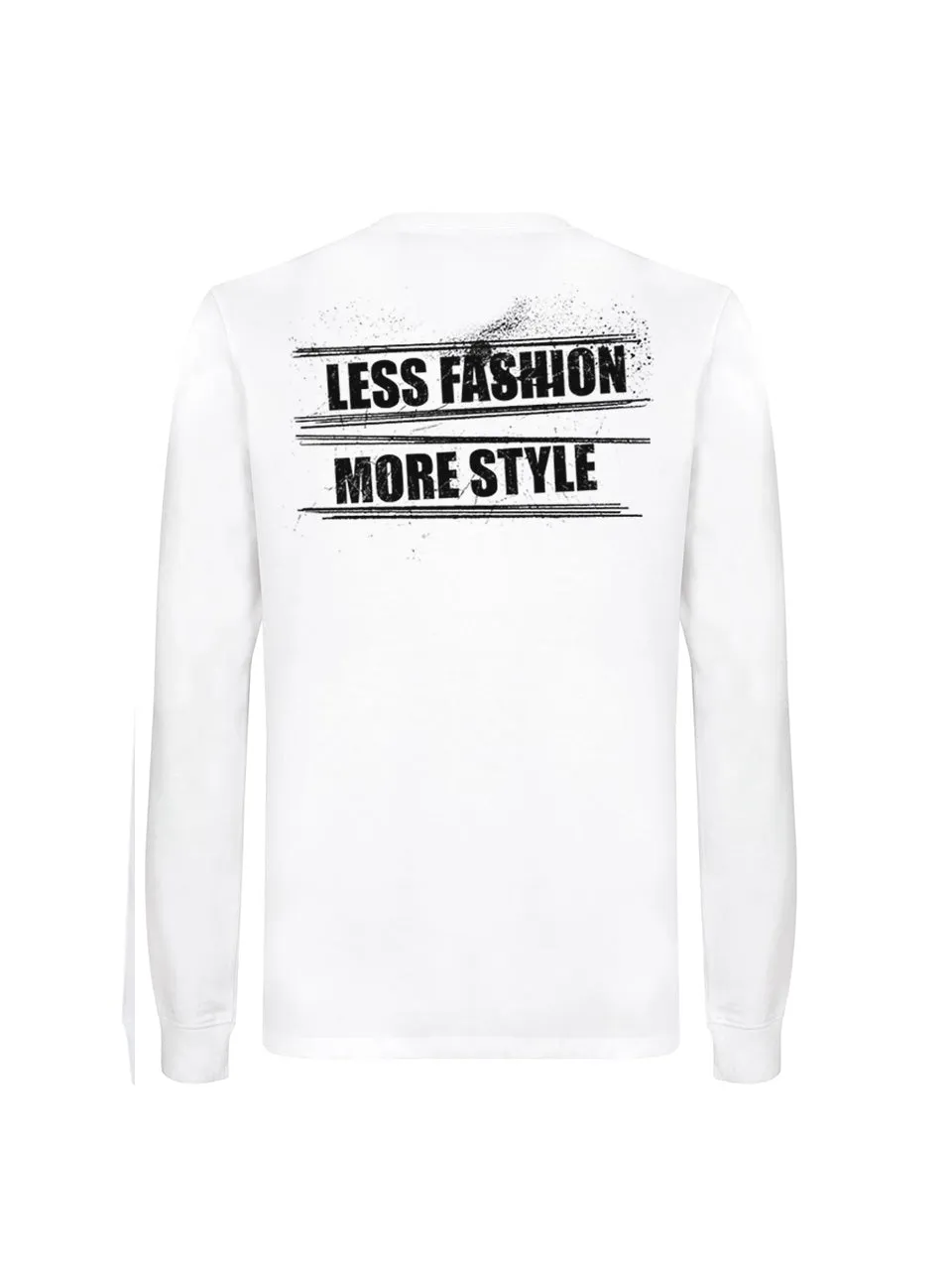 dna merch Less Fashion More Style Longsleeve Baumwolle
