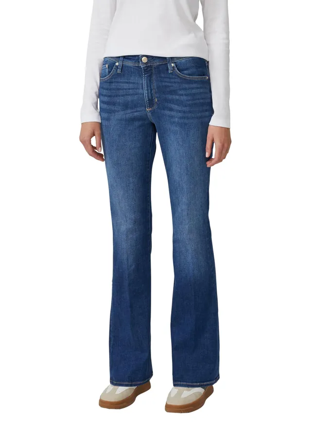 s.Oliver Beverly Mid Rise Bootcut Jeans 46W/32L blau