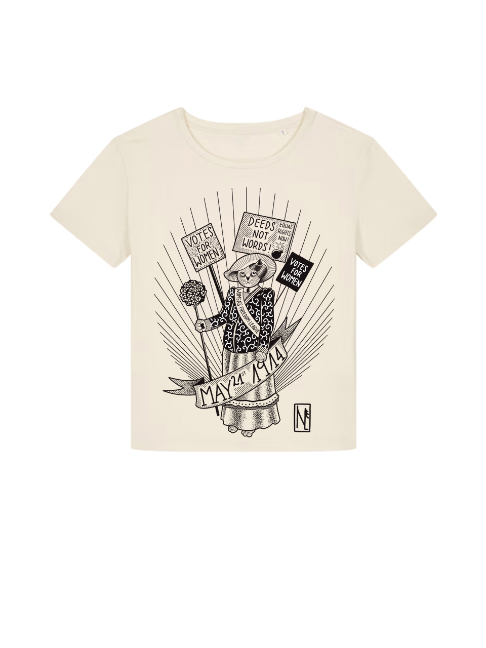 dna merch Suffragetten Kampf für Frauenwahlrecht 1914 T-Shirt Weiß