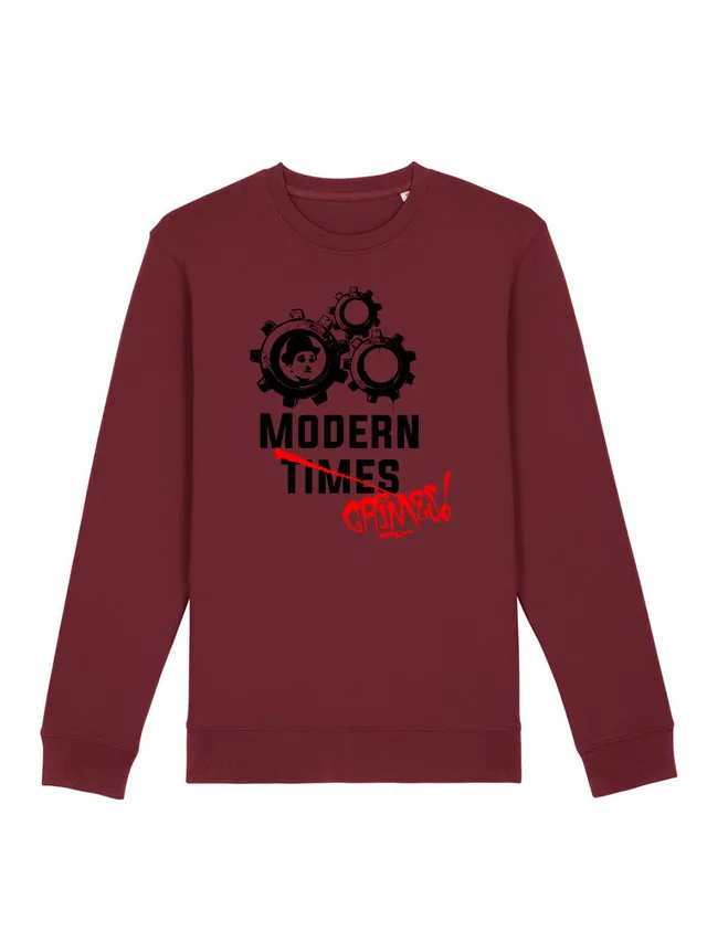 dna merch Modern Times Charlie Chaplin Sweatshirt schwarz