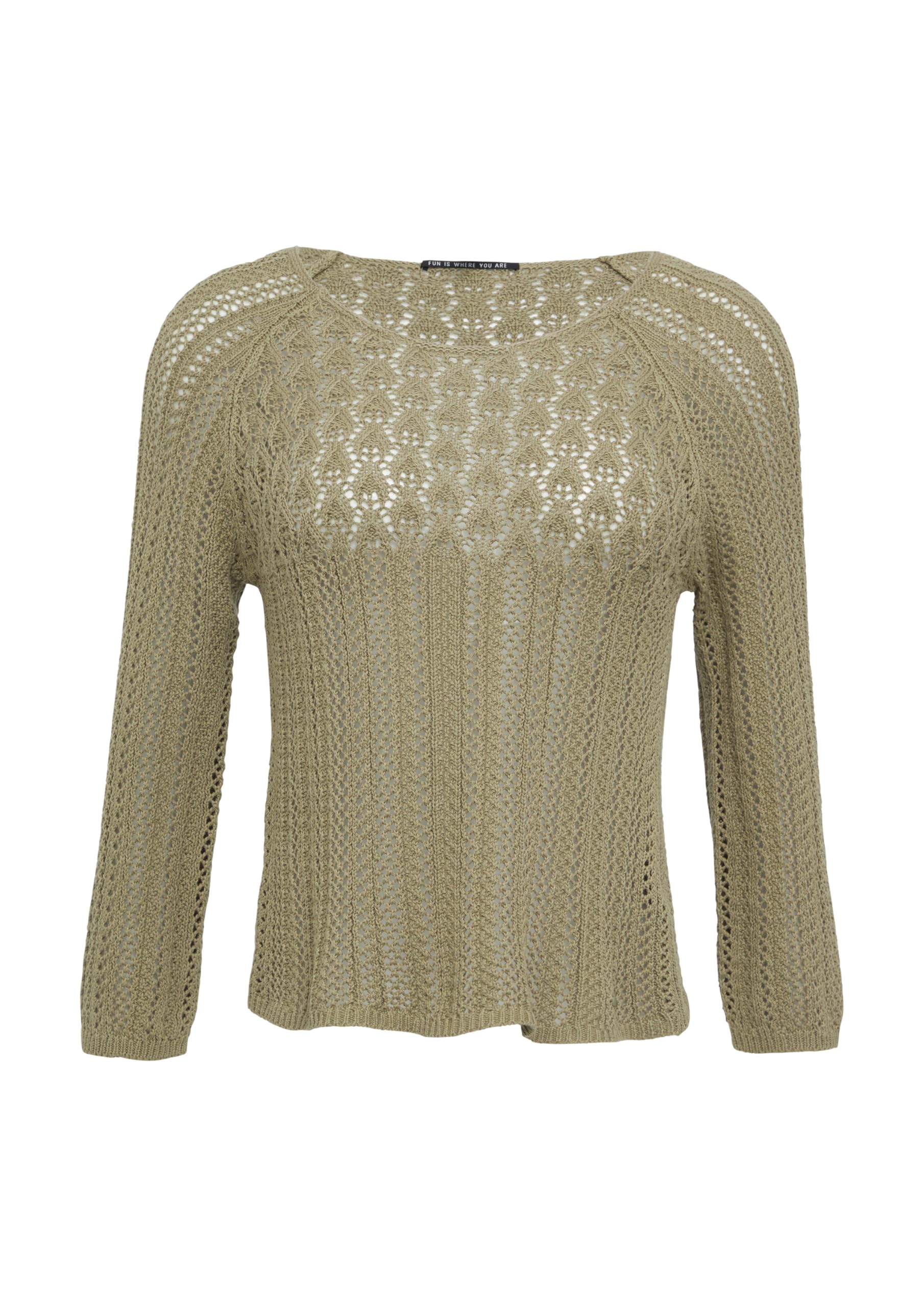 s.Oliver QS Ajour Pullover Strickpullover Lochmuster