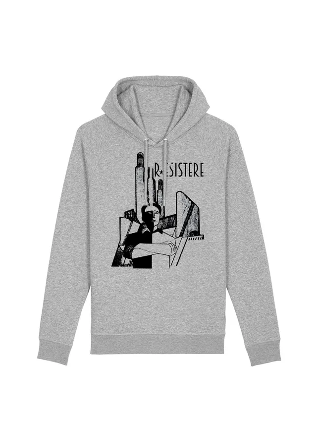 dna merch R Esistere Kapuzenpullover burgunderrot Widerstand
