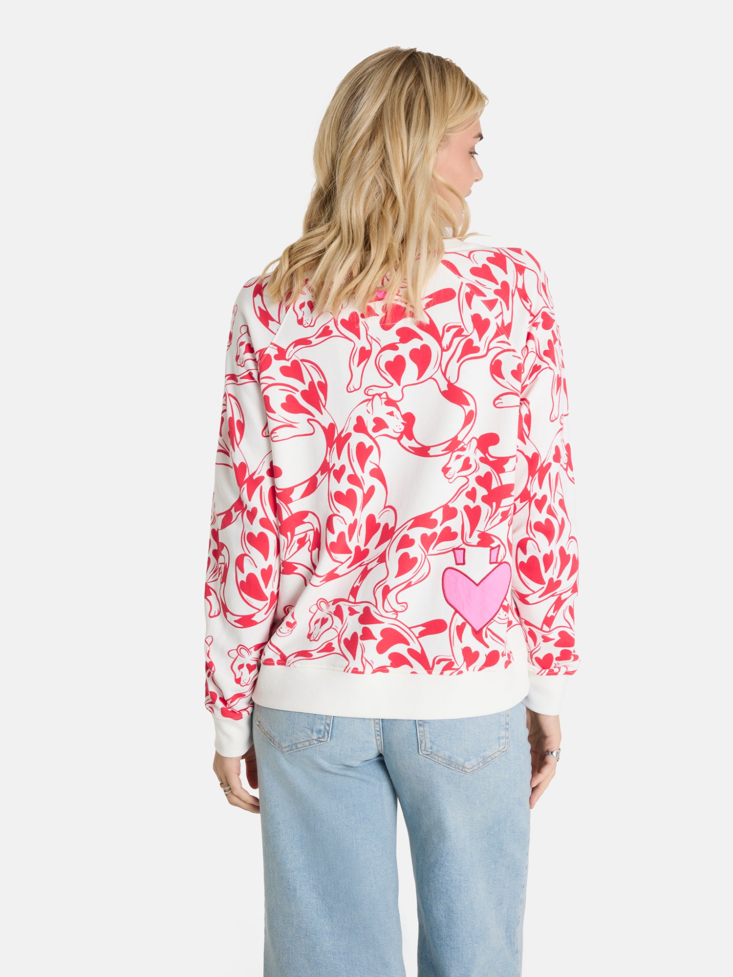 Lieblingsstück LanaL Sweatshirt offwhite Herz-Print Baumwolle