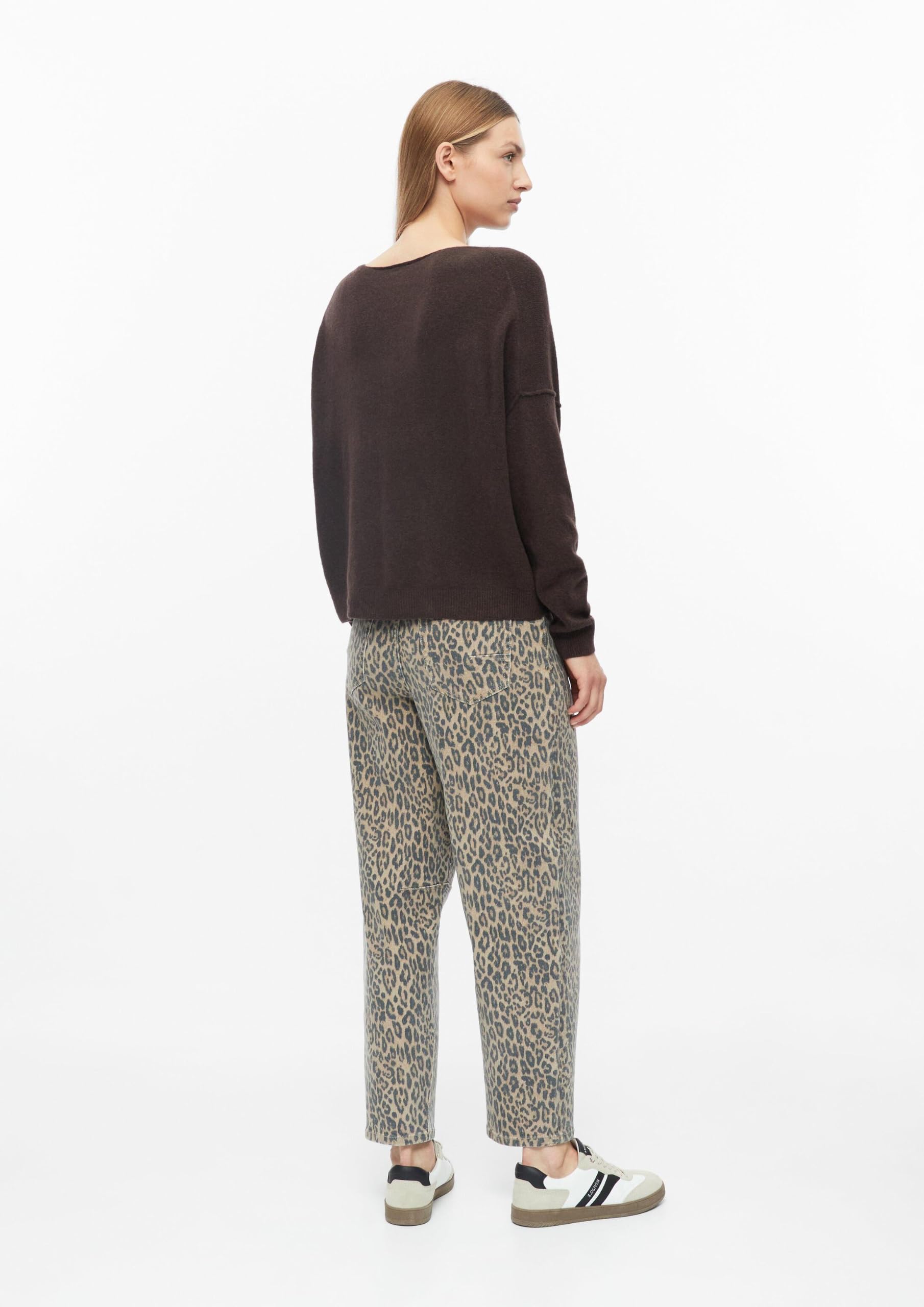 s.Oliver RED LABEL Oversize Strickpullover U-Boot braun