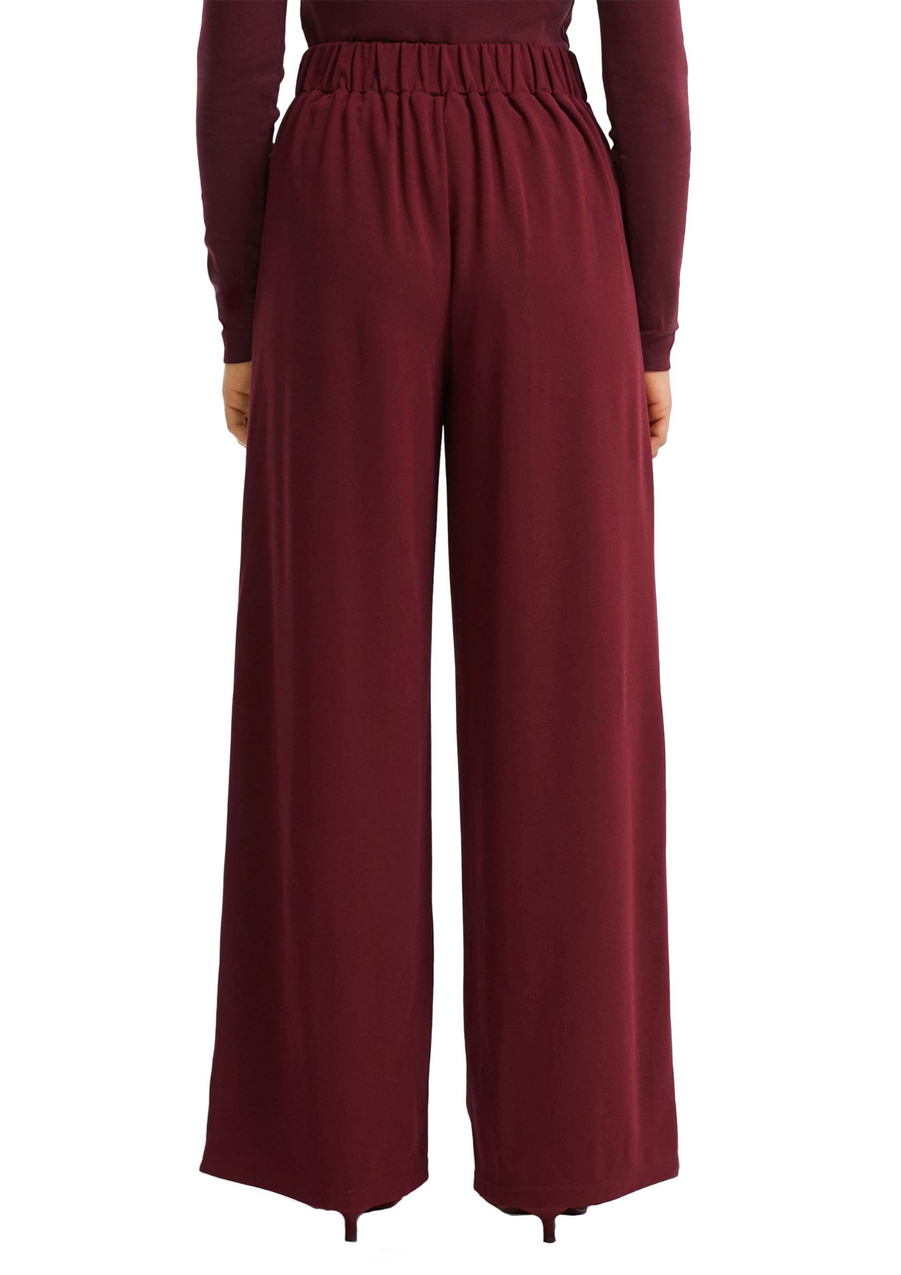 s.Oliver QS Wide-Leg Hose Interlockjersey 40W/32L weit