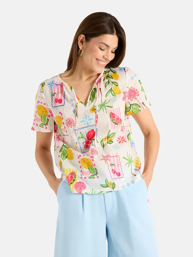 Lieblingsstück MarcellinaL Bluse offwhite Baumwolle