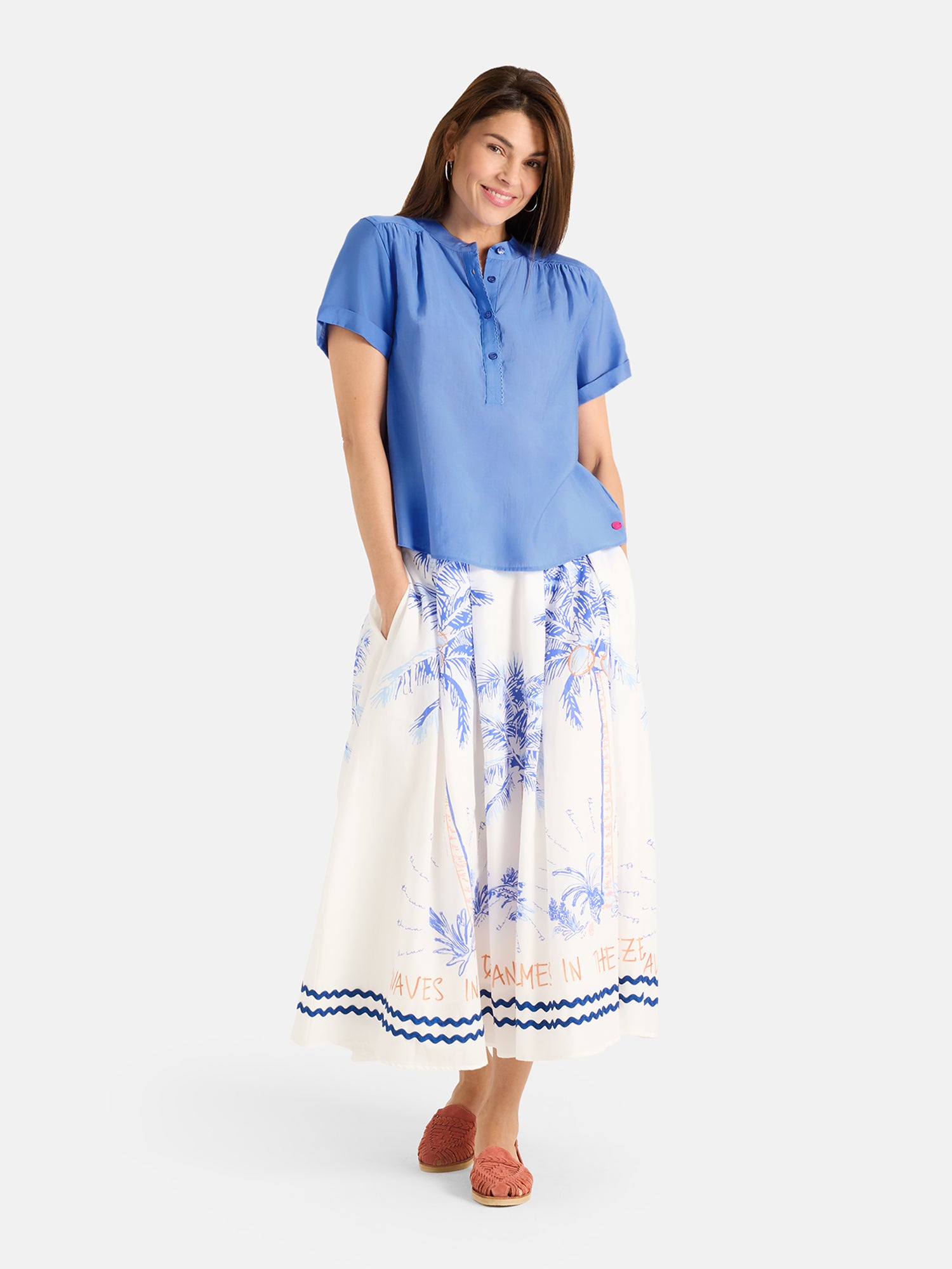Lieblingsstück AlaisL Bluse Baumwollmix royal blue